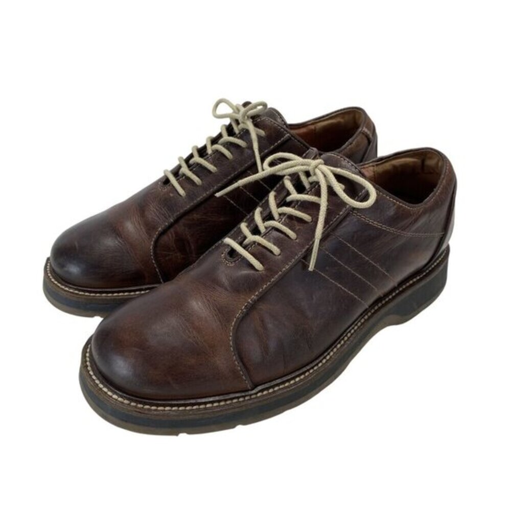 Johnston & Murphy Mens Brown Leather Dress Shoes Size 10.5